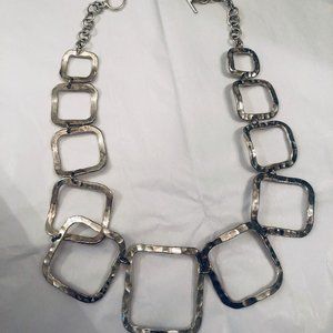 Hammered Silver Necklace